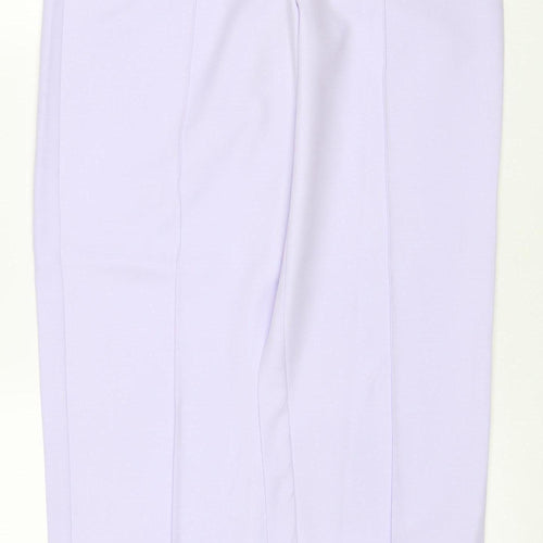Marks and Spencer Women Purple Size 10 Long Elastic Waist Jogger Trousers