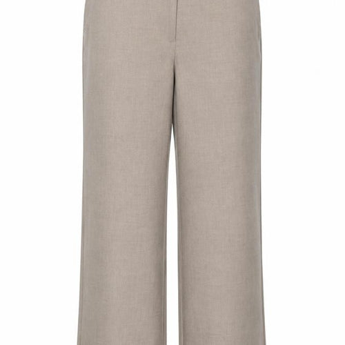 Marks and Spencer Women Beige UK 16 Regular Wide Leg Trousers