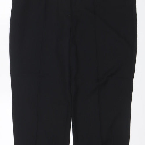M&S Women’s Black Size 18 Straight Fit Extra Short Stretch Trousers
