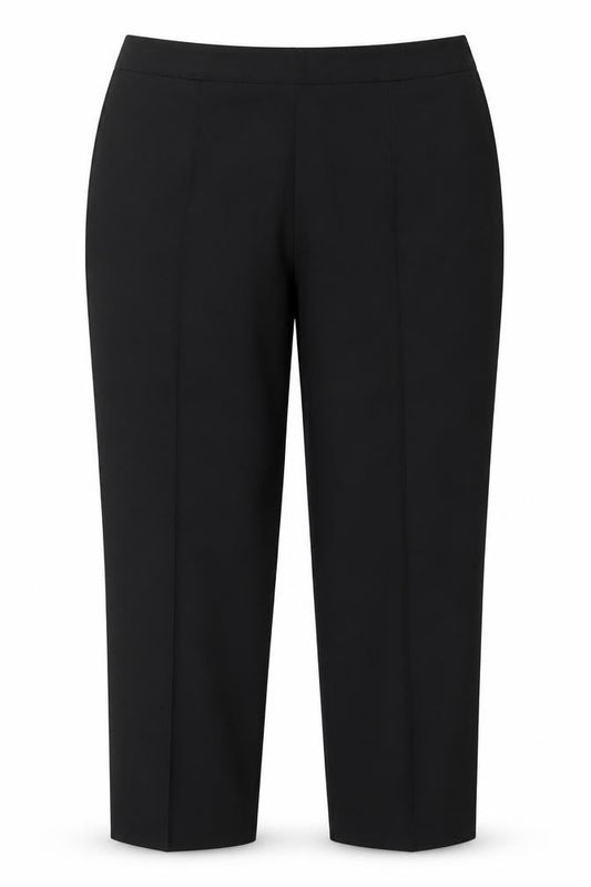 M&S Women’s Black Size 18 Straight Fit Extra Short Stretch Trousers