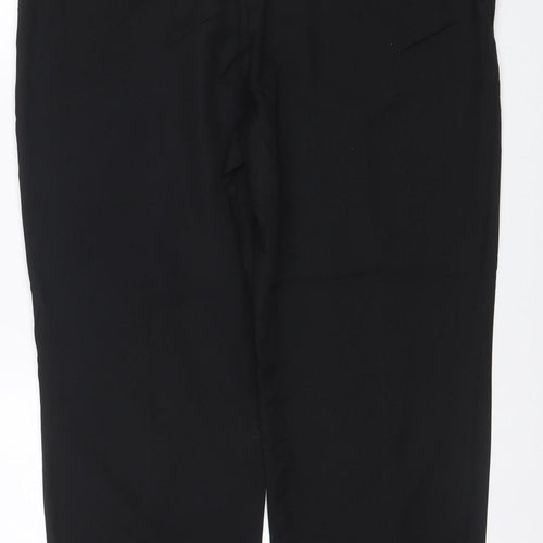 M&S Women’s Black Size 18 Straight Fit Extra Short Stretch Trousers
