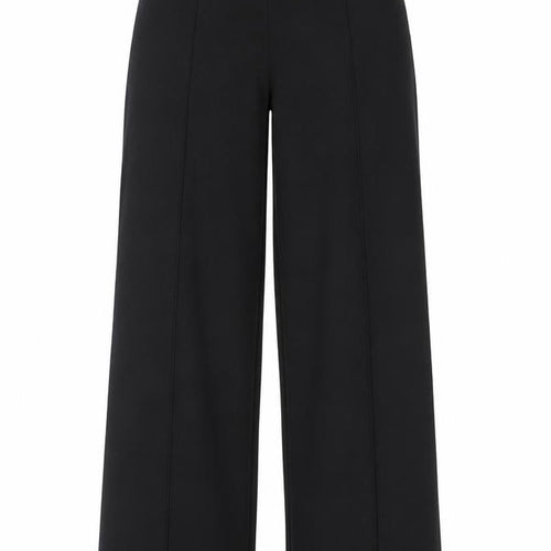 Marks and Spencer Women Black Size 10 Regular Pull-On Straight Trousers