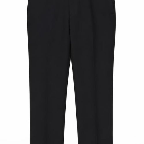 M&S Men’s Black 36in Skinny Flat Front Dress Trousers Smart Workwear