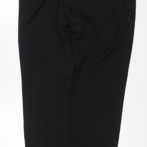 M&S Men’s Black 36in Skinny Flat Front Dress Trousers Smart Workwear