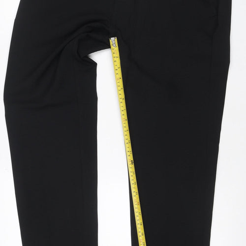 M&S Men’s Black 36in Skinny Flat Front Dress Trousers Smart Workwear