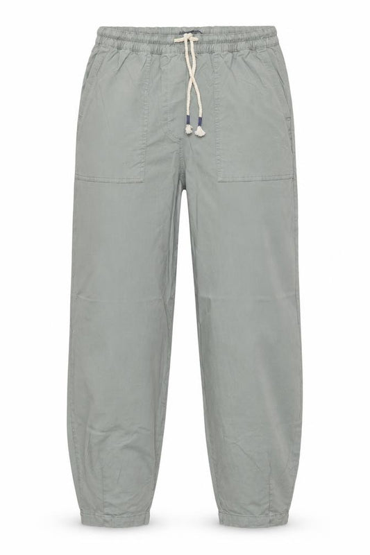 M&S Women’s Sage Green Cotton Drawstring Jogger Trousers UK 8