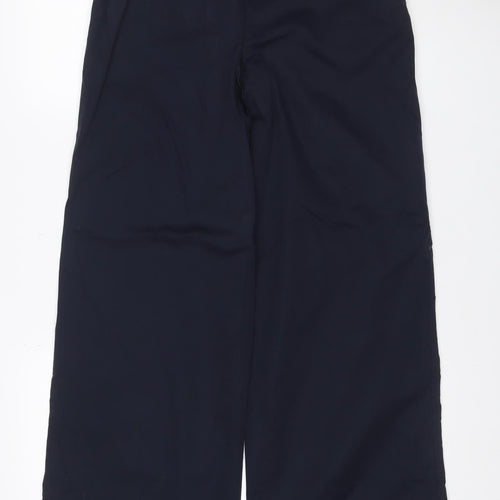 Marks and Spencer Women's Navy Size 8 Wide-Leg Dress Trousers
