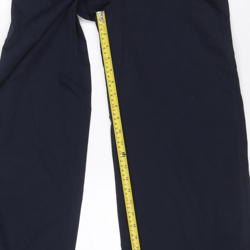 Marks and Spencer Women's Navy Size 8 Wide-Leg Dress Trousers