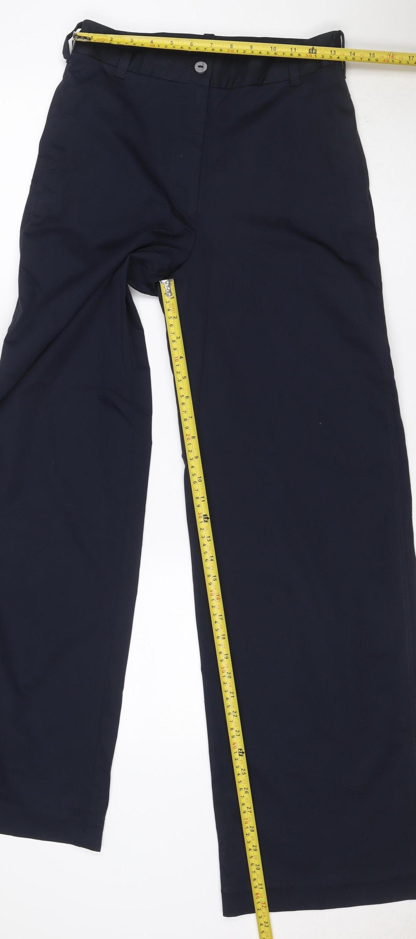 Marks and Spencer Women's Navy Size 8 Wide-Leg Dress Trousers