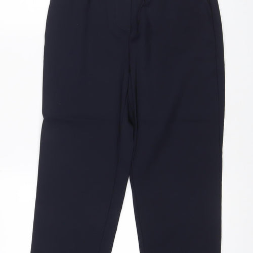 Marks & Spencer Women’s Navy UK 10 Slim Cropped Stretch Trousers