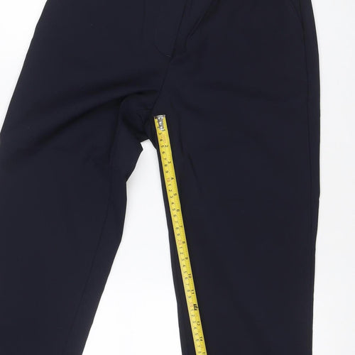 Marks & Spencer Women’s Navy UK 10 Slim Cropped Stretch Trousers
