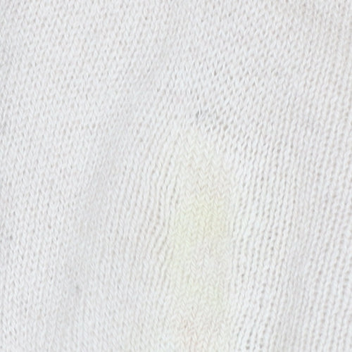 Marks and Spencer Men Ivory XL Lambswool Crew Neck Pullover Jumper