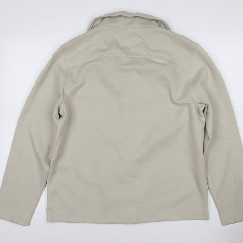 Autograph Men Beige M Military Jacket Cotton Stretch Utility NWT