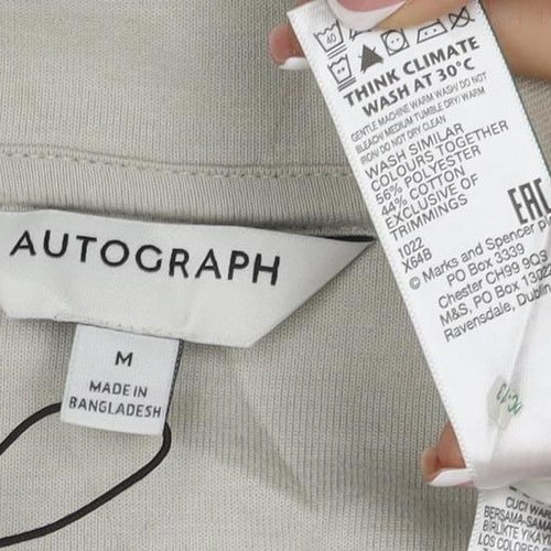 Autograph Men Beige M Military Jacket Cotton Stretch Utility NWT