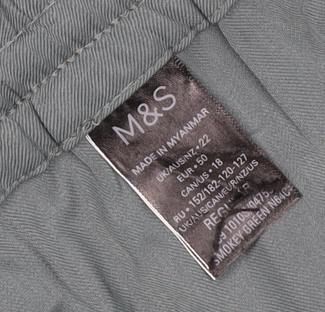 M&S Women Green UK 22 Cargo Midi Drawstring Pocket Skirt