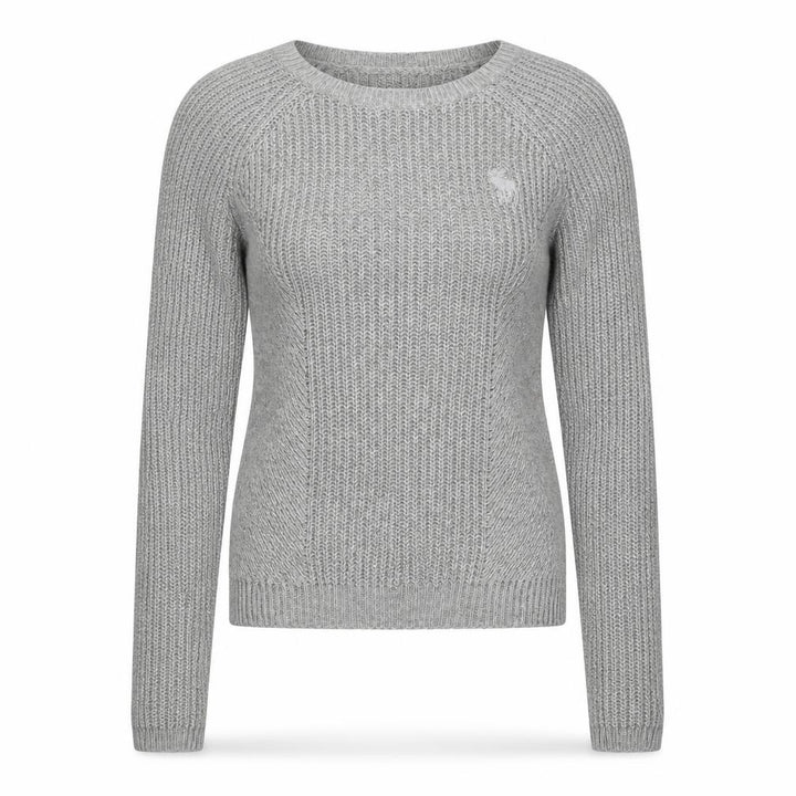 Abercrombie & Fitch Women’s Grey S Cable Knit Crew Neck Jumper