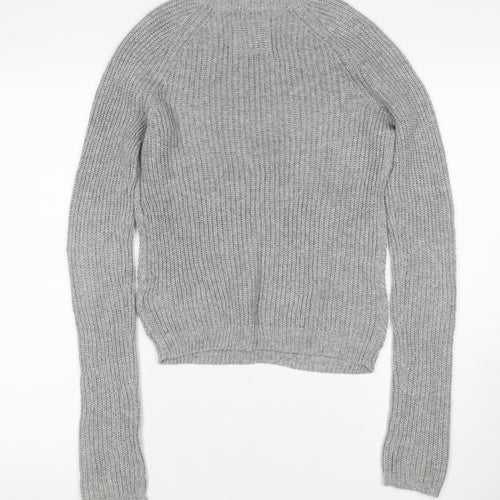 Abercrombie & Fitch Women’s Grey S Cable Knit Crew Neck Jumper