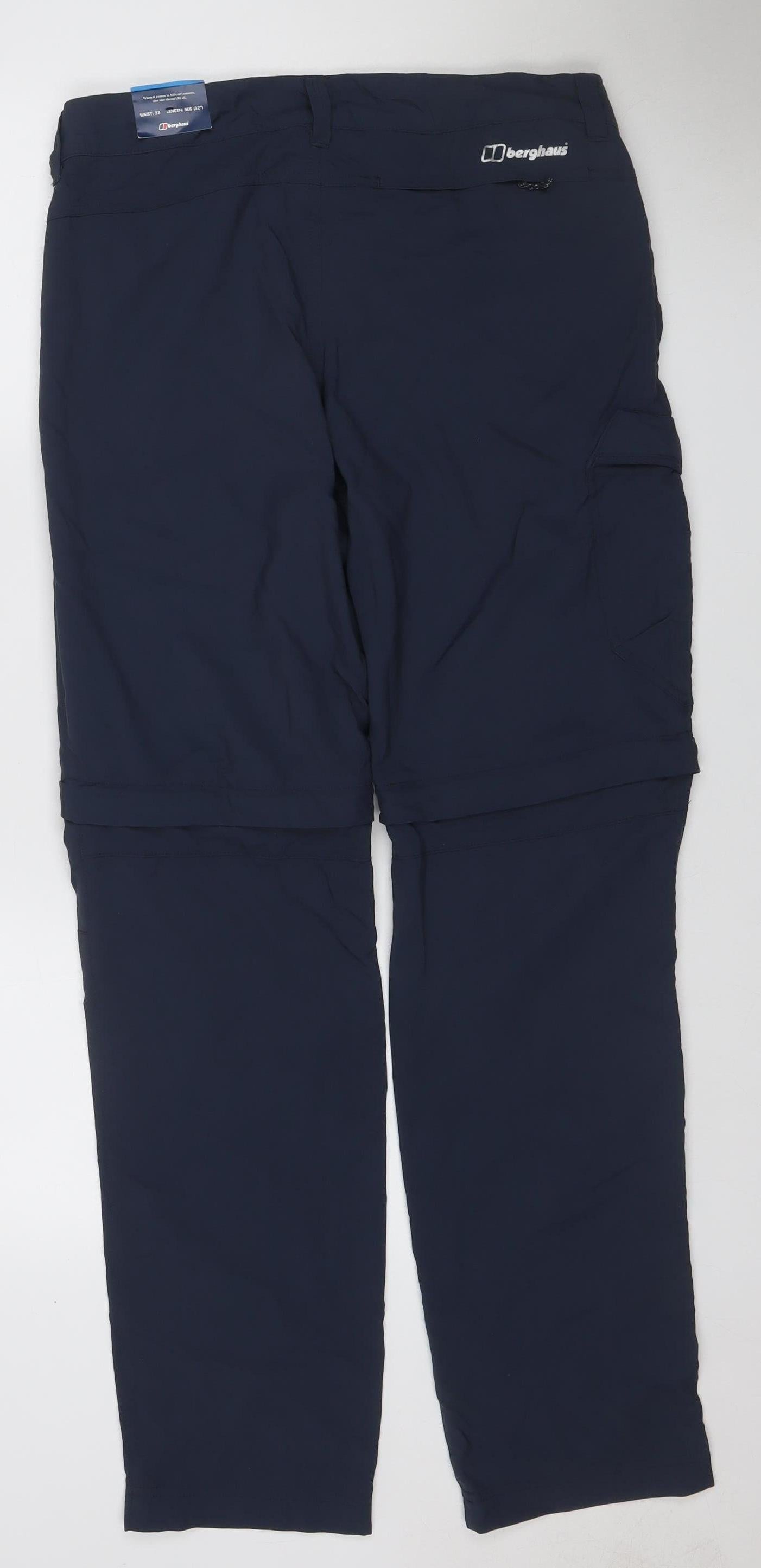 Berghaus Men’s Navy Waterproof Rain Trousers UK 32 W32 L32 Regular