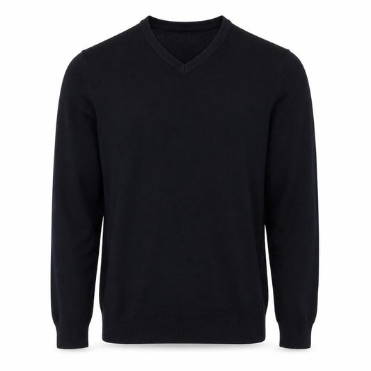 Marks and Spencer Mens Black M V-Neck Pullover Cashmilon Knit Jumper