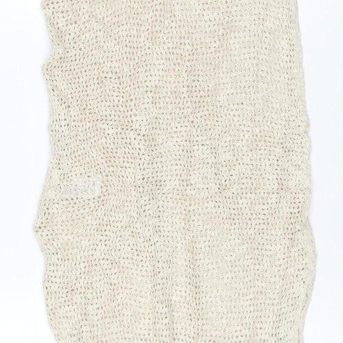M&S Women Ivory XS Knit Jumper Dress Knee Length Casual