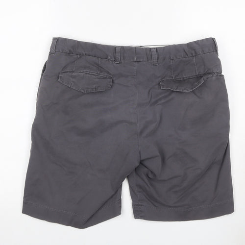 French Connection Men's Grey 34 Chino Shorts Cotton Stretch Casual