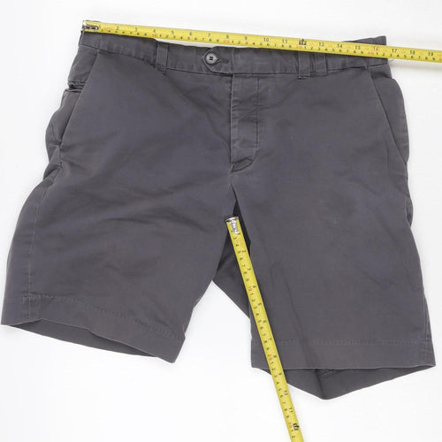 French Connection Men's Grey 34 Chino Shorts Cotton Stretch Casual