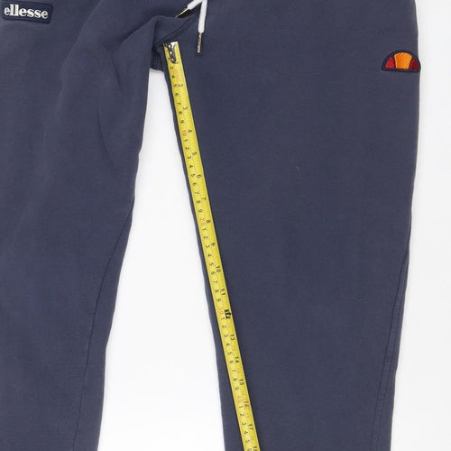 Ellesse Men’s Blue M Jogger Sweatpants Drawstring Logo