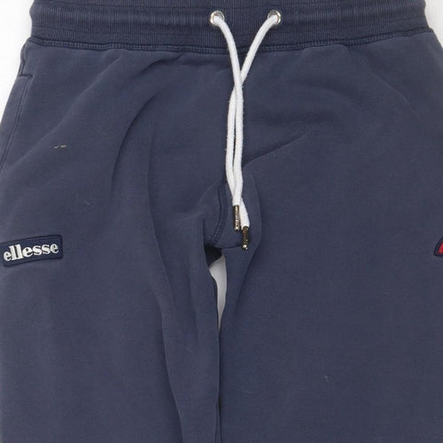 Ellesse Men’s Blue M Jogger Sweatpants Drawstring Logo