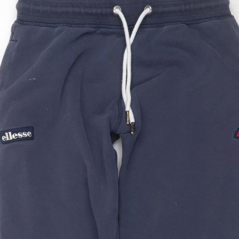 Ellesse Men’s Blue M Jogger Sweatpants Drawstring Logo