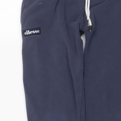 Ellesse Men’s Blue M Jogger Sweatpants Drawstring Logo