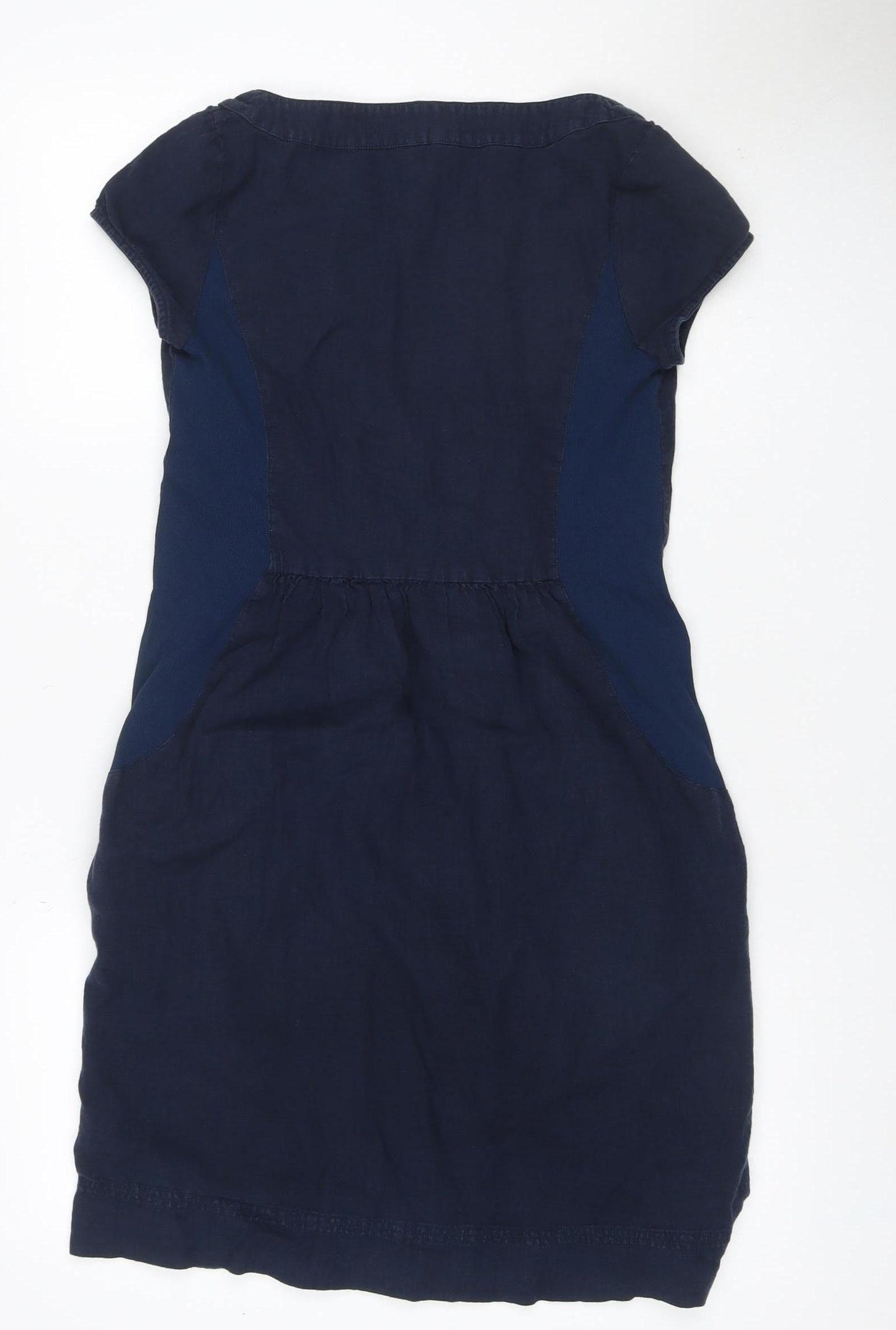 The White Company Women’s Blue Linen Size 6 Knee Length Shift Dress