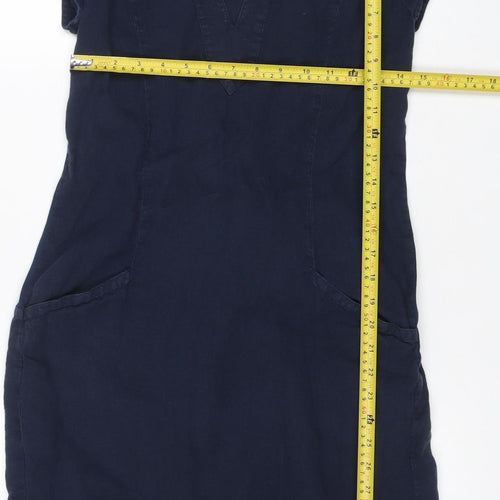 The White Company Women’s Blue Linen Size 6 Knee Length Shift Dress