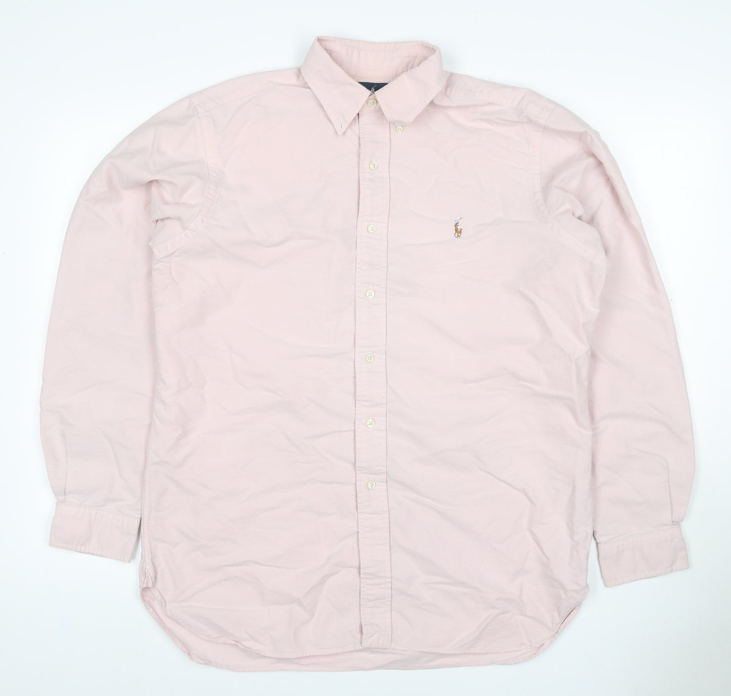 Ralph Lauren Men’s Pink S Classic Fit Cotton Button-Down Shirt