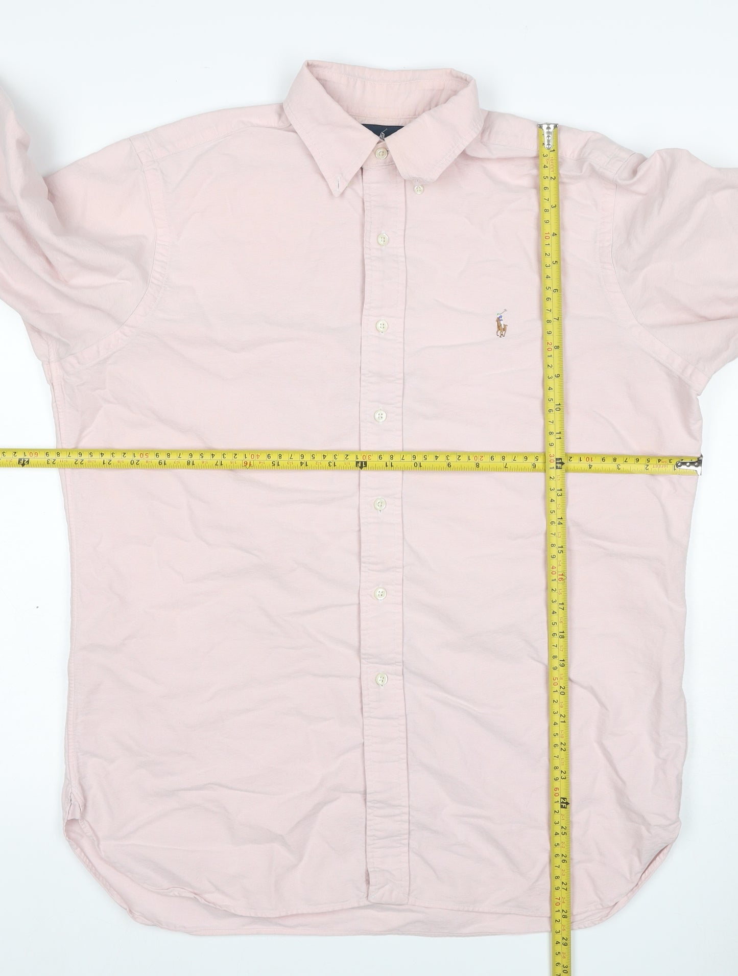 Ralph Lauren Men’s Pink S Classic Fit Cotton Button-Down Shirt