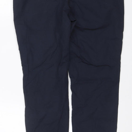 Next Women’s Navy Petite UK 10P Cotton Chino Trousers Pockets