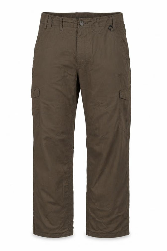 Hingegear Men’s Brown Size 36 Cargo Trousers Elastic Waist Pockets