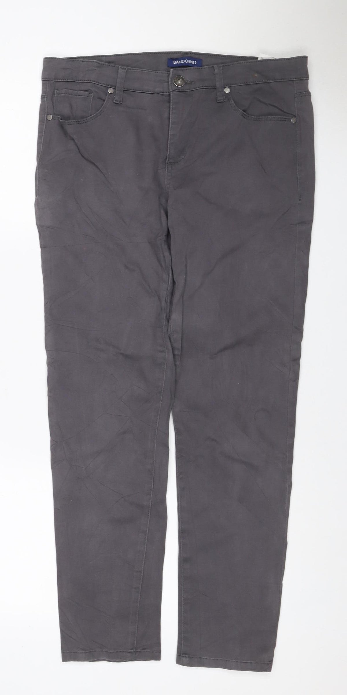 Bandolino Women’s Grey UK 12 Selene Capri Straight 5-Pocket Jeans