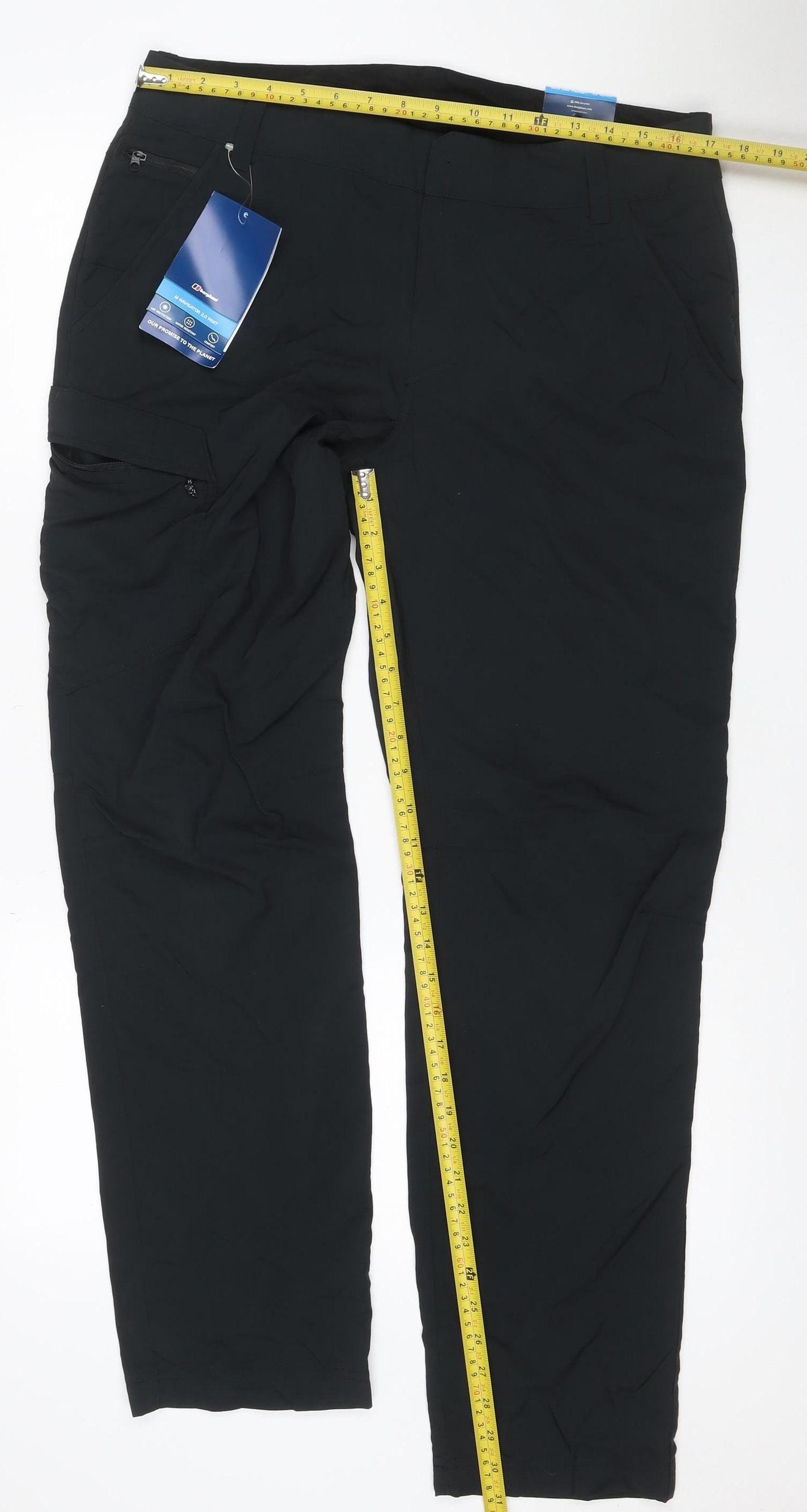 Berghaus Unisex Adults Black Size 34 Waterproof Rain Trousers 32in