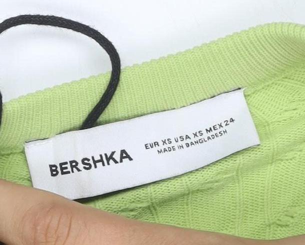 Bershka Women Green XS Bodycon Mini Knit Sleeveless Dress