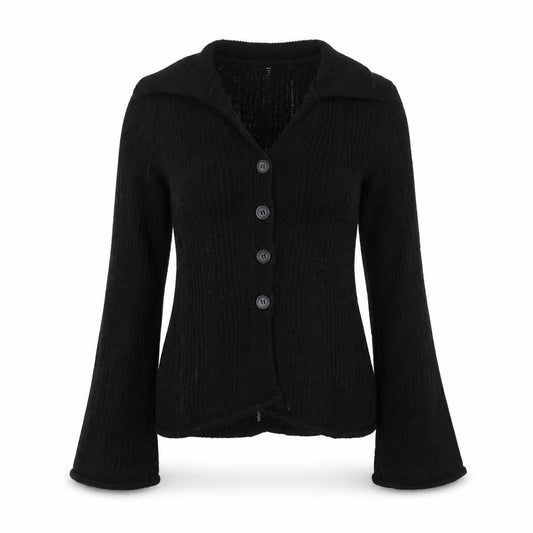 ASOS Design Women’s Black Petite UK 8 Cable Knit Button Cardigan