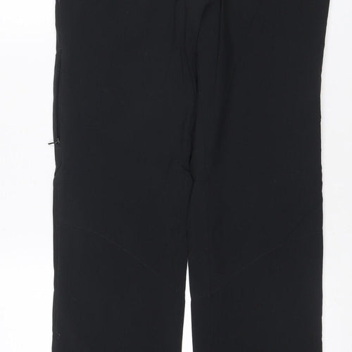 Rohan Women Black Size 10 Dry Roamers Waterproof Rain Trousers