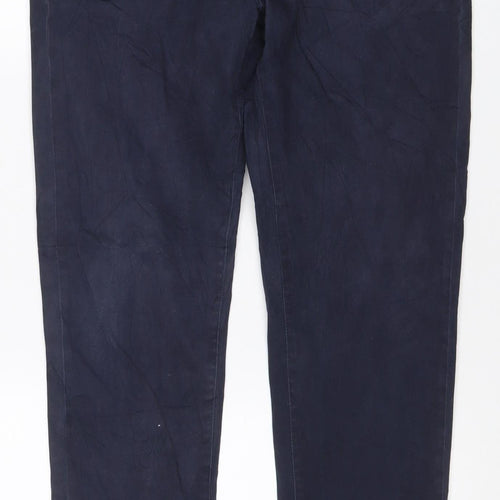 Uniqlo Men’s Navy Blue 30/33 Stretch Chino Trousers Straight Leg