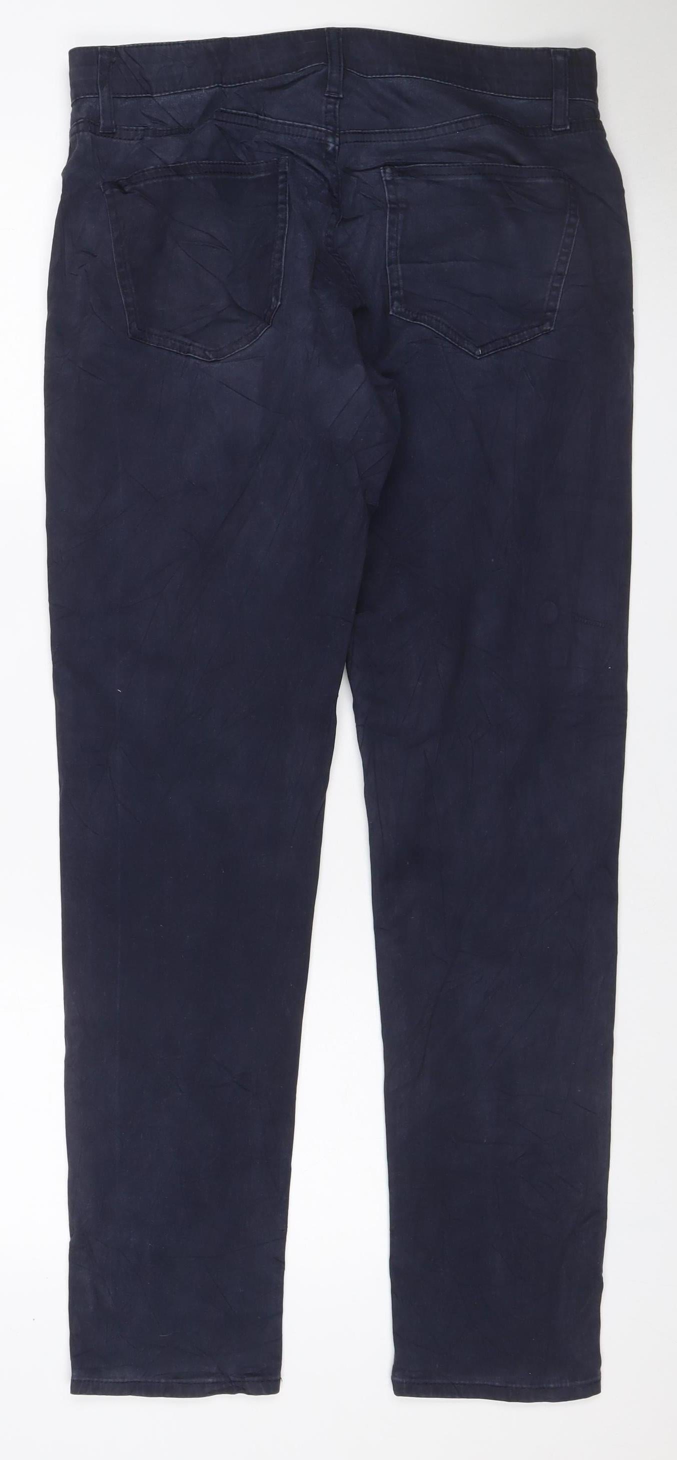 Uniqlo Men’s Navy Blue 30/33 Stretch Chino Trousers Straight Leg