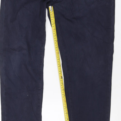 Uniqlo Men’s Navy Blue 30/33 Stretch Chino Trousers Straight Leg