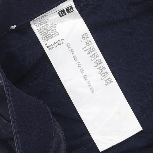 Uniqlo Men’s Navy Blue 30/33 Stretch Chino Trousers Straight Leg