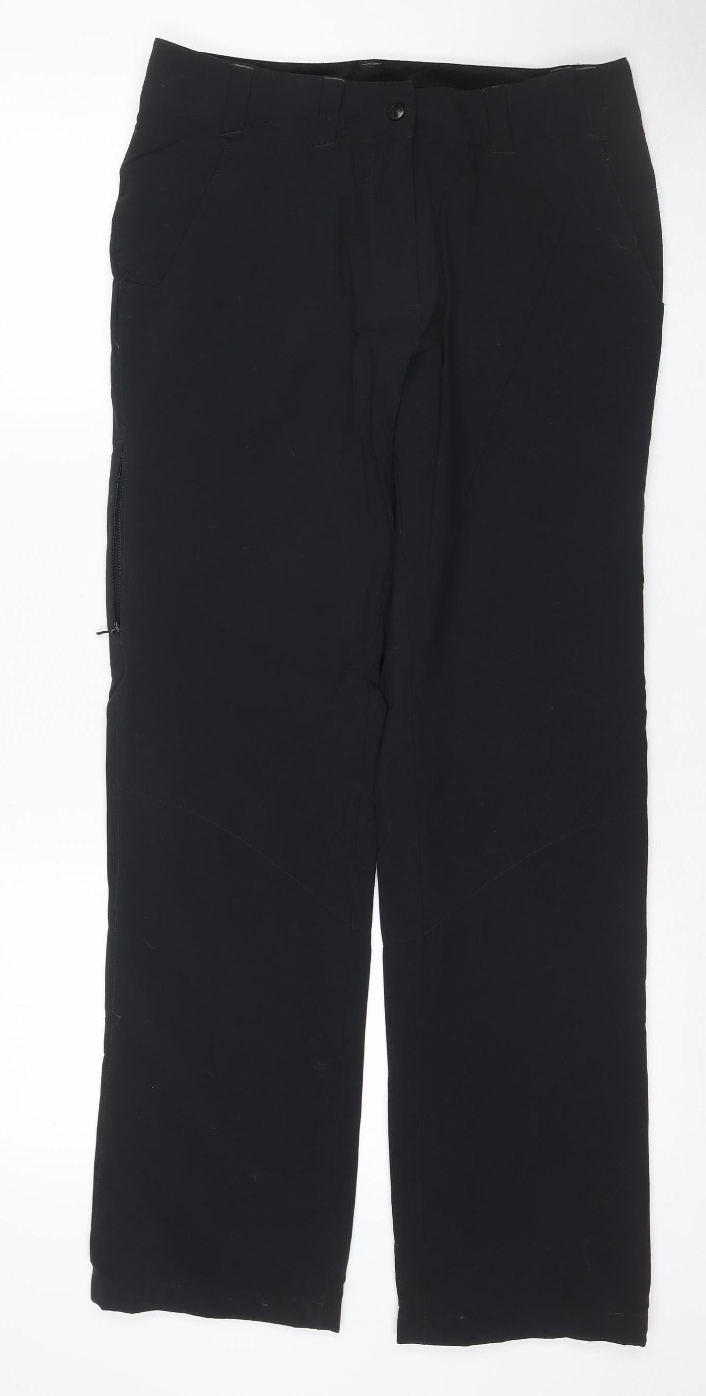 Rohan Women’s Black Size 10 Regular Dry Roamers Waterproof Trousers