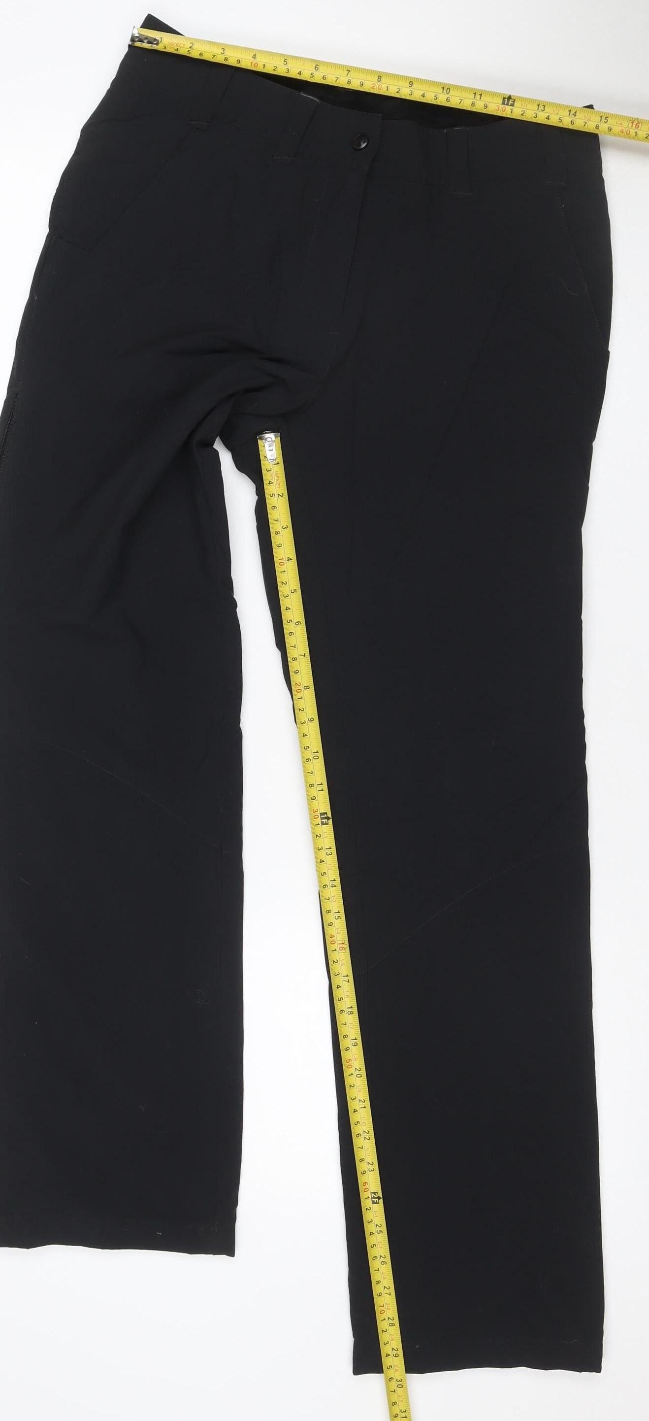 Rohan Women’s Black Size 10 Regular Dry Roamers Waterproof Trousers