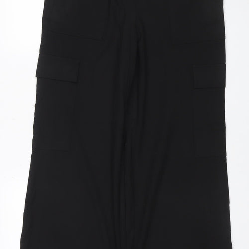Marks & Spencer Women’s Black UK 12 Cargo Wide-Leg Trousers