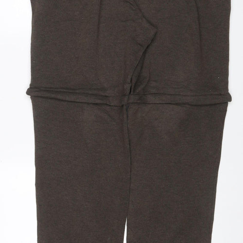 Lee Cooper Men’s Brown 2XL Fleece Jogger Sweatpants Drawstring
