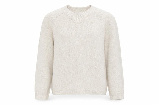 Marks and Spencer Women Ivory S Crew Neck Knit Raglan Jumper